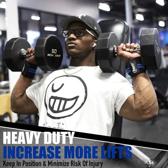 Heavy Duty Workout Wrist Wraps 18” Wrist Support for Fitness, Bodybuilding - Picture 3 of 3